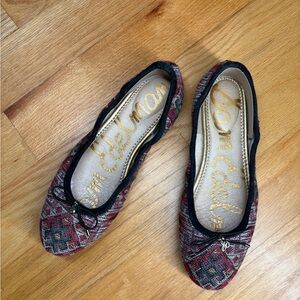 Sam Edelman Felicia Embroidered Women's Multicolor Ballet Flats 8.5